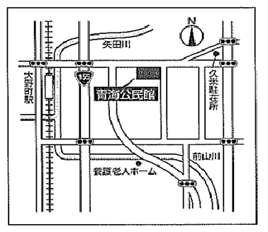 青海本館の地図
