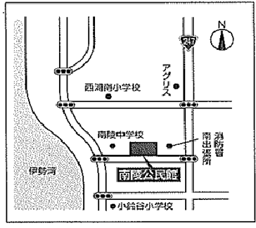 南陵分館の地図